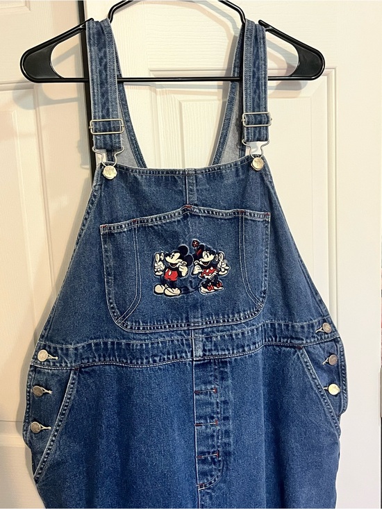 Disney Pants - Rare Vintage 90s Disney Mickey and Minnie Overalls For Adults